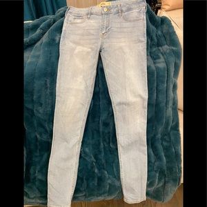 Hollister super skinny light blue jeans size 9